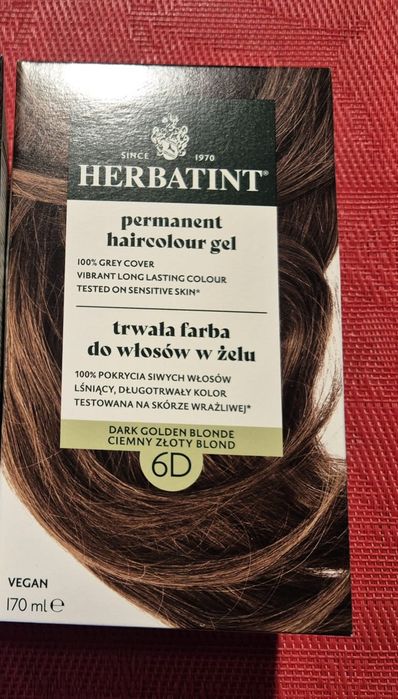 Herbatint Farba 6D Ciemny Złoty Blond
