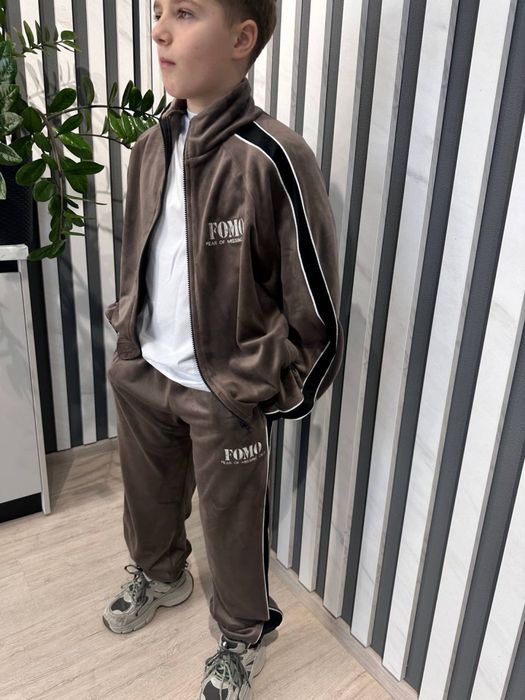 Детский теплый велюровый костюм/Дитячий теплий велюровий  костюм FОMО