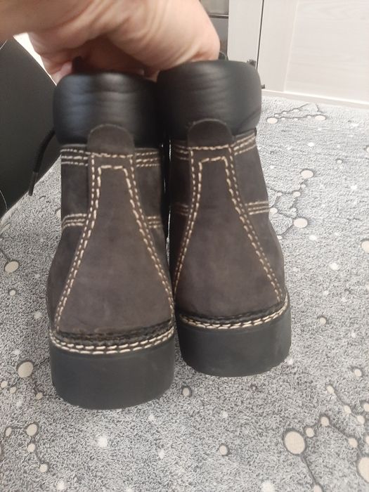 Skórzane buty zimowe r.38 skóra naturalna jak nowe