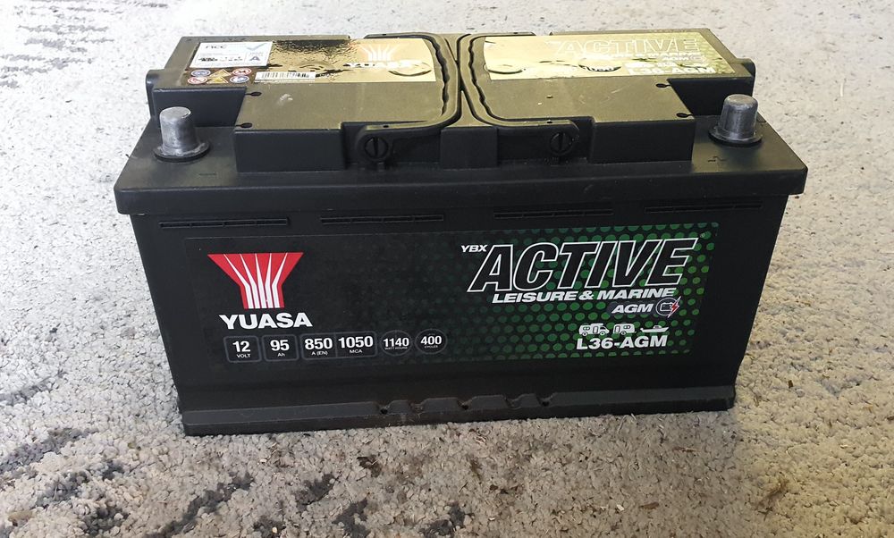 Akumulator AGM YUASA 12V 95Ah stan bdb
