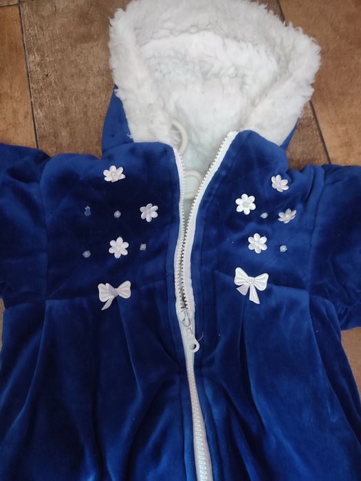 Ciepły śpiworek kombinezon zimowy 0-4 miesiące