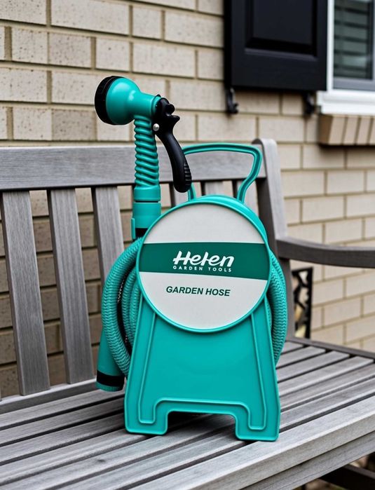 Зручний садовий шланг 10 метрів з котушкою і розпилювачем в комплекті