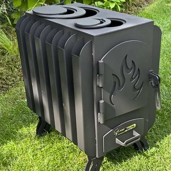 Піч буржуйка булер'ян "Батарея НОВА", метал 4мм, для Дому Дачі в Гараж