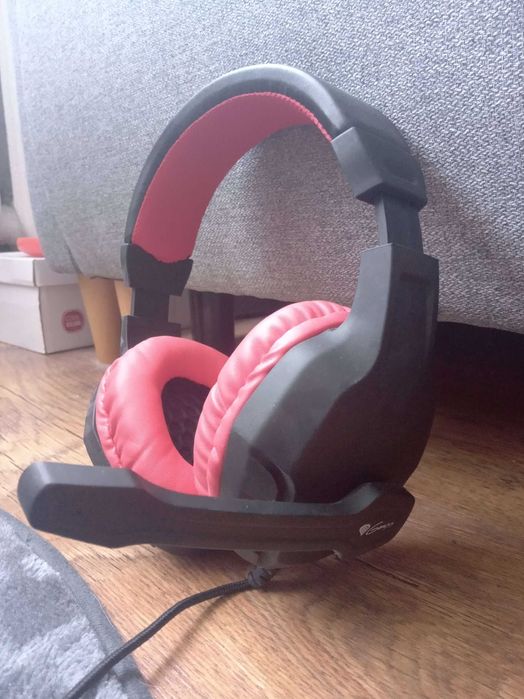 Słuchawki GENESIS Argon 200 Czarno-czerwony