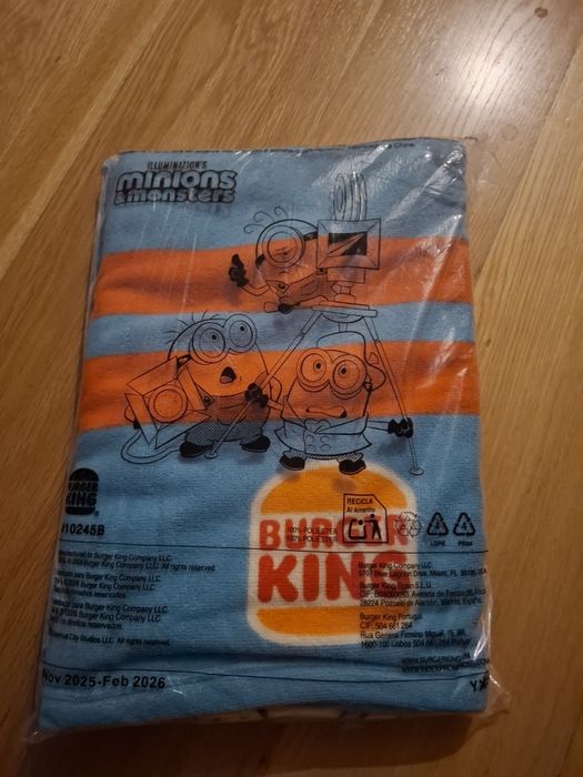 Toalha minions Burger King