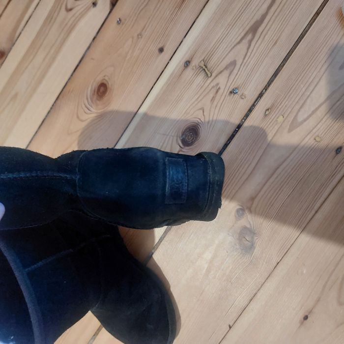 UGG czarne zamszowe na podwyższeniu | rozm. 38 | używane