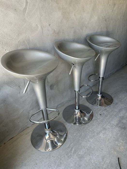 Bancos de Bar cor cinza