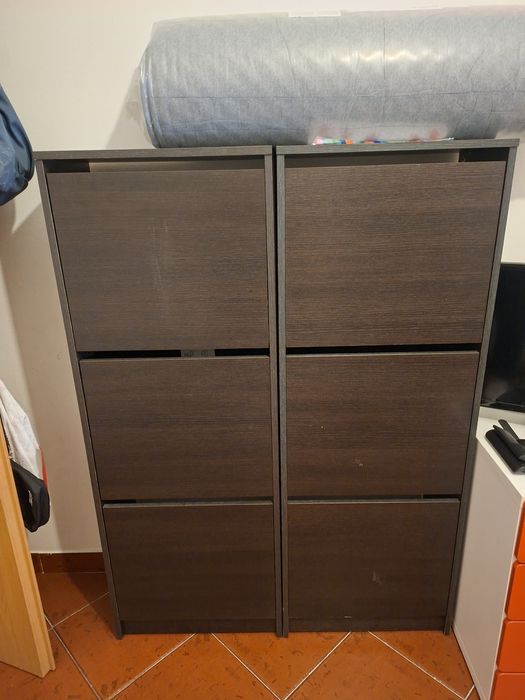 Sapateira ikea castanho escuro