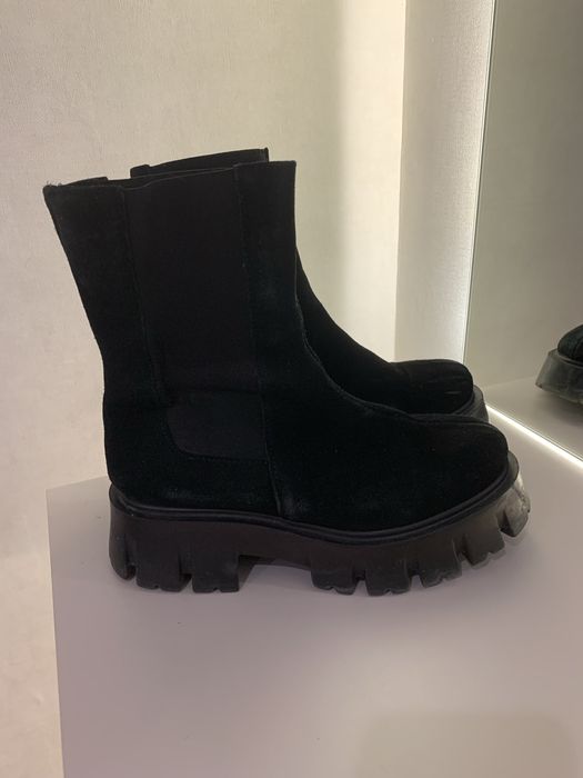 Черевики челсі натуральна замша