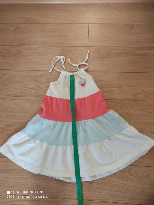 Натуральное летнее платье 4-5 лет