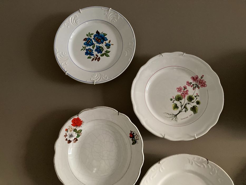 Pratos antigos decoração