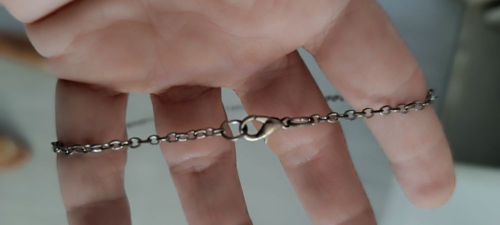 Fio em aço inoxidável com pendente coração