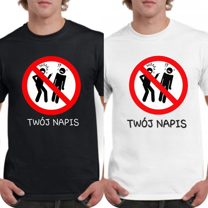 Koszulka z śmieszną grafiką ZAKAZ