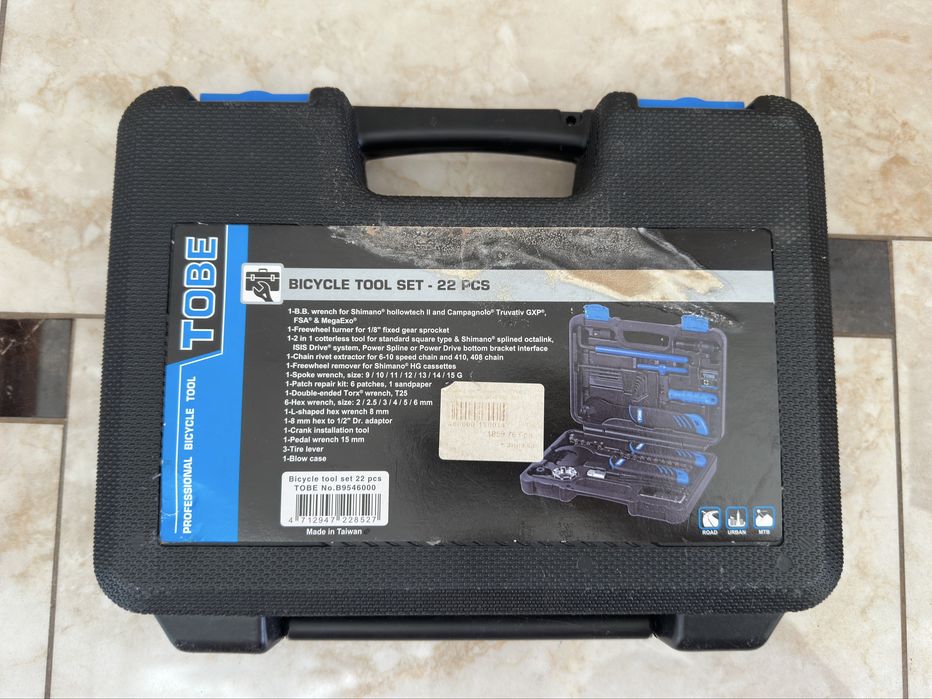 Набір інструментів для велосипеда TOBE, 22 деталі