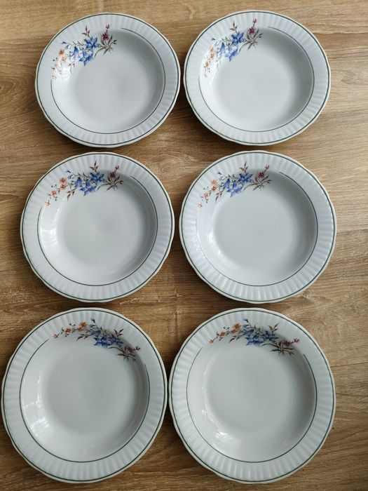Włocławek talerze głębokie porcelana PRL