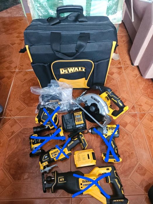 Zestaw elektronarzędzi DeWalt 20v USA
