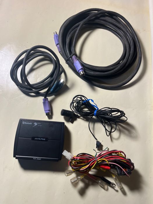 Alpine rádio mobile média e kit mãos livres