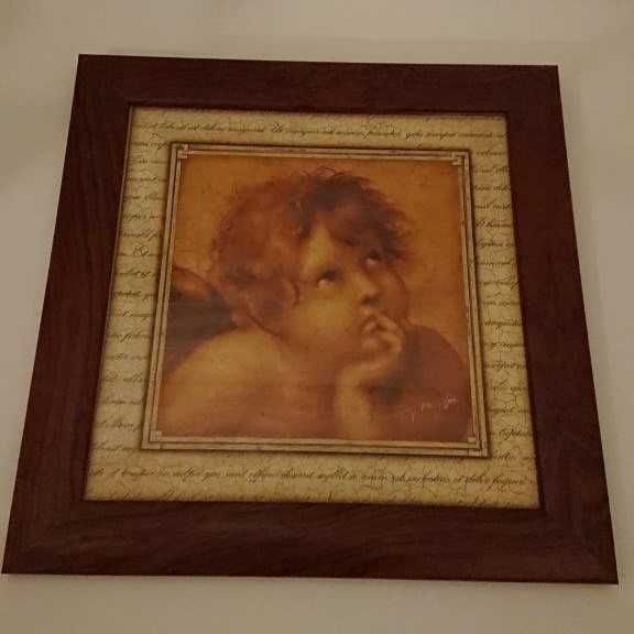 Quadros – Anjos de Rafael (Madonna Sistina)