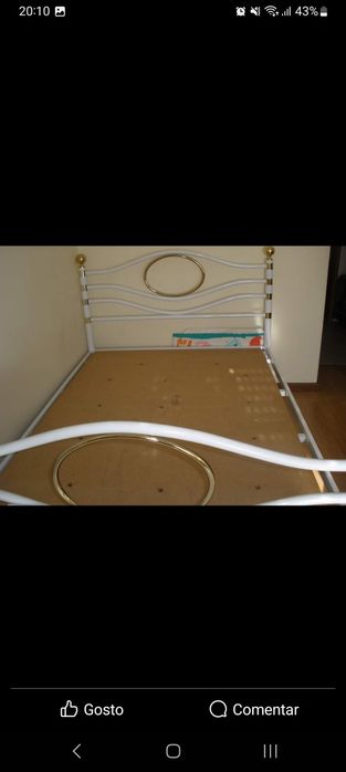 Cama casal usado sem estrado e sem colchão