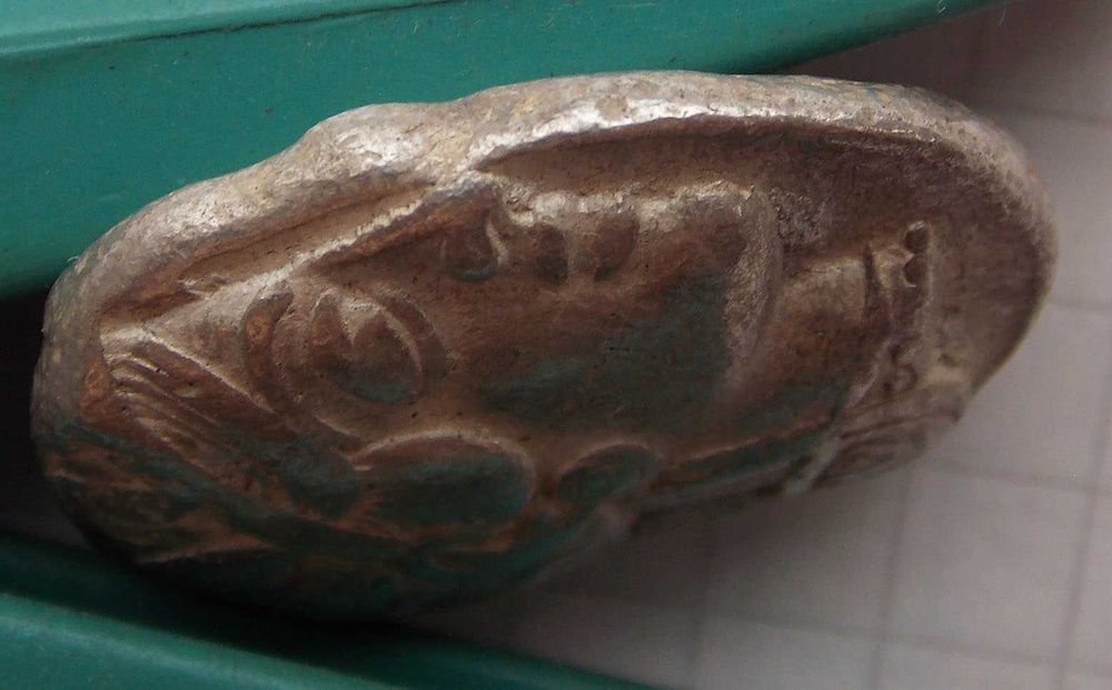 Тетрадрахма. Аттика, Афіни. (Близько 454-404 рр. до н. е.).