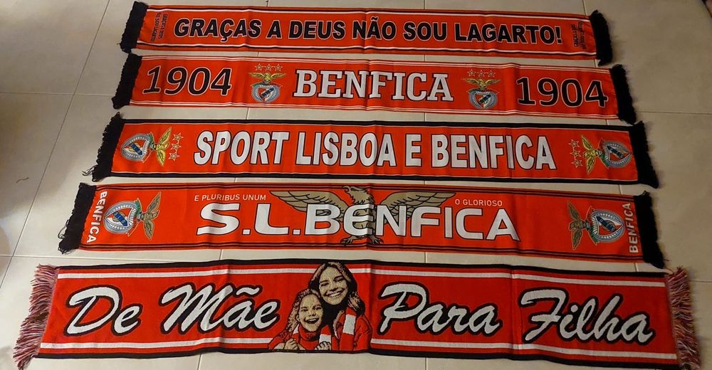 5 cachecois do Benfica novos