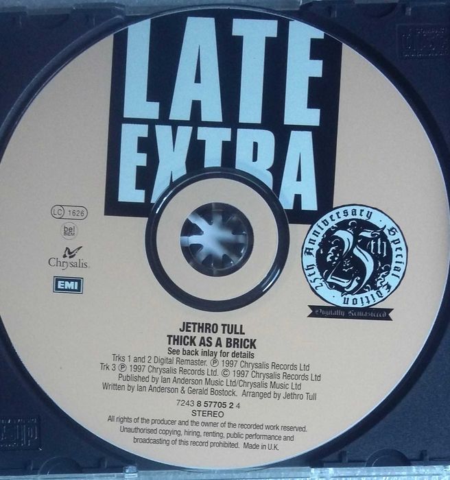 Jethro Tull - Thick as a Brick - CD