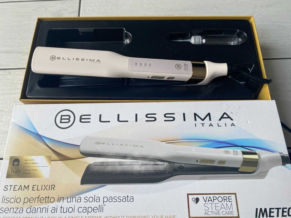 Imetec Bellissima Steam Elixir Prostownica Parowa z Grzebieniem