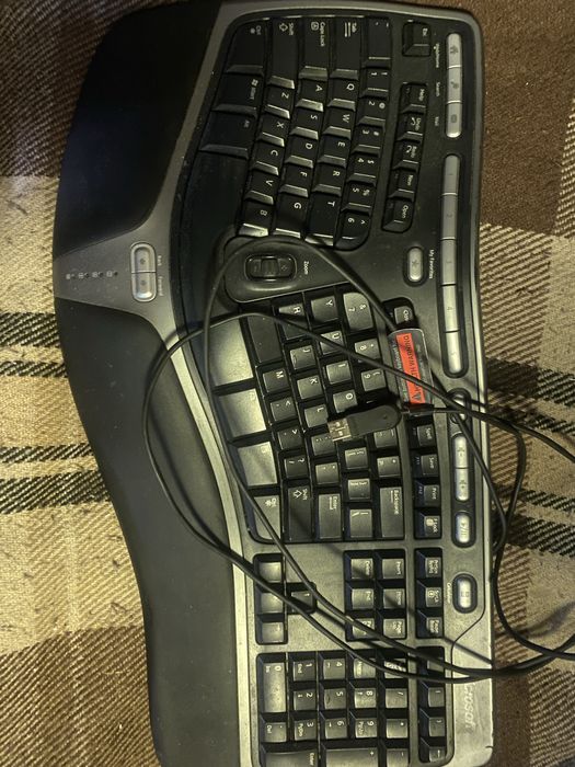 ергономічна Мультимедійна клавіатура Microsoft Natural Ergonomic Keyboard 4000 V1.0 KU-0462 USB No 240804200