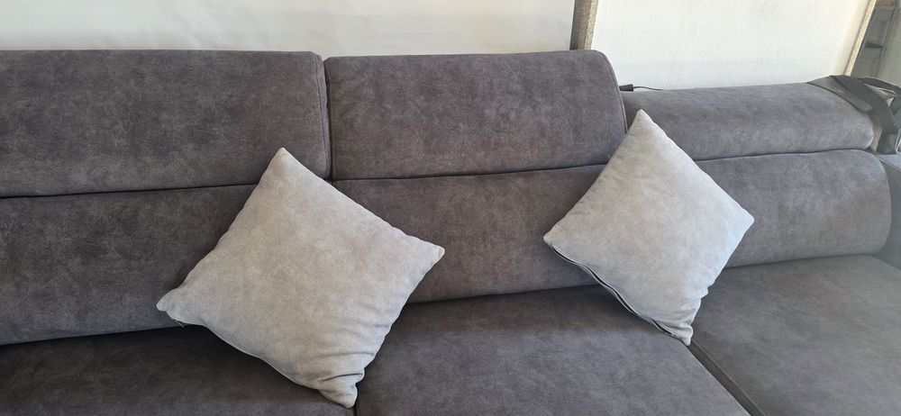 Sofa com chaise e deslizante s
