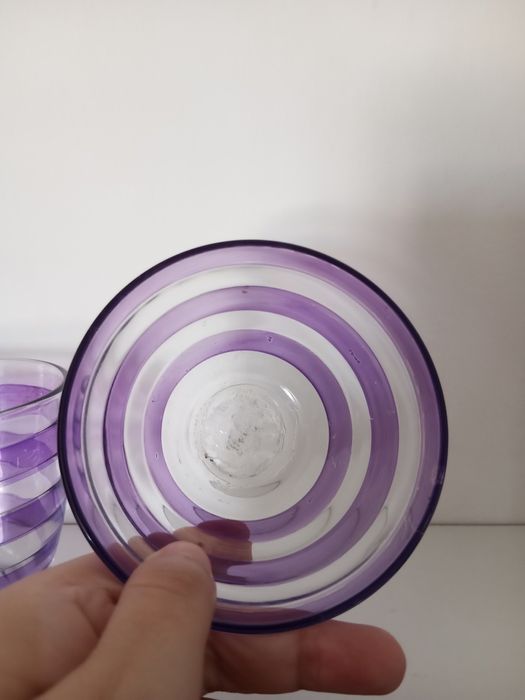 Set copo e tigela roxo.435682400503736322