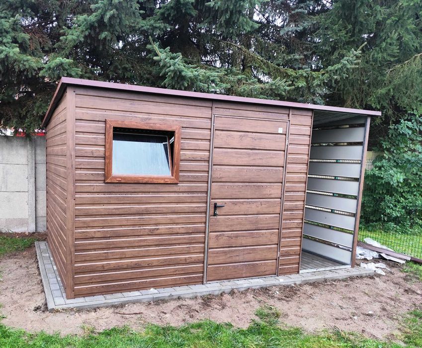 Schowek Narzędziowy + Dodatkowa Wiatka Drwnopodobny