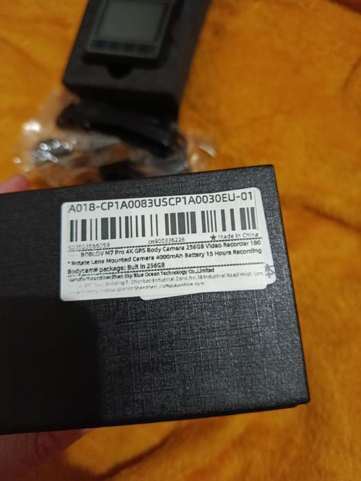 Kamera nasobna Boblov M7 Pro 4K GPS 256GB