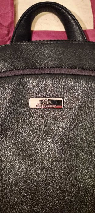 Plecak skórzany Wittchen . Logo metalowe . Klasa Premium .