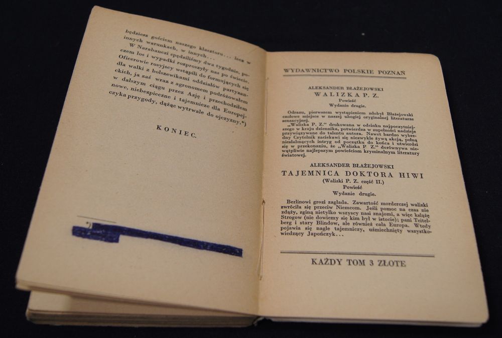 Ossendowski Męczeńska włóczęga Poznań 1929r