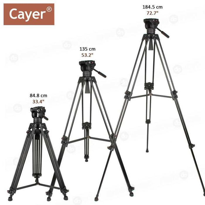 Tripé de Vídeo Cayer BV30 - ÓTIMO ESTADO!