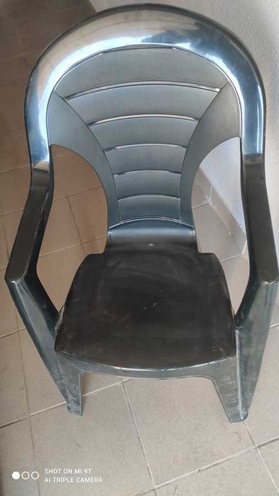 Krzesło ogrodowe plastikowe mocne balkonowe zieleń