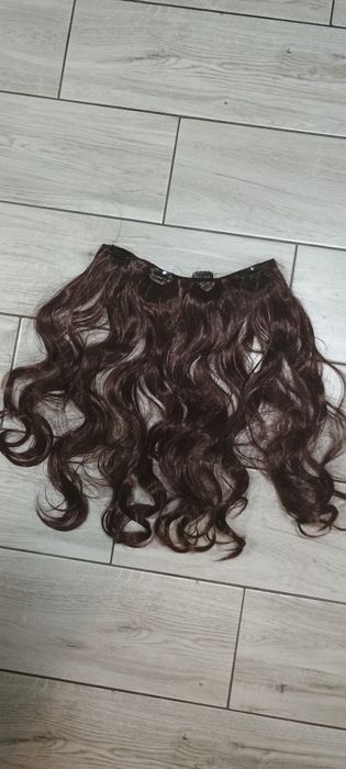 Przedłużki syntetyczne włosy doczepiane na zatrzaski