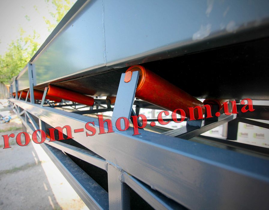 Транспортер ленточный, конвейер, погрузчик, передвижной, желобчатый