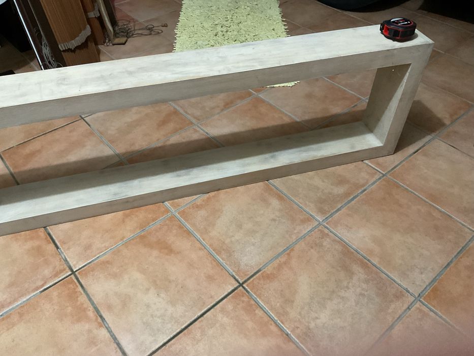 Rectangulo prateleira em madeira