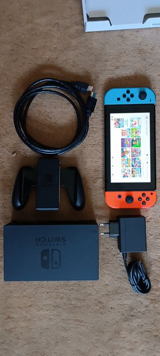 Nintendo Switch V2 como nova - Chip Picofly RP2040 + cartão memória 128GB