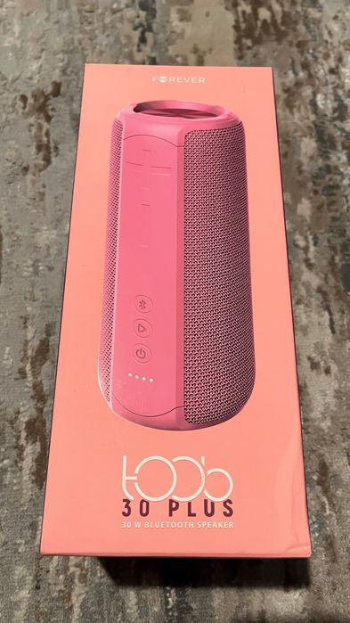 Głośnik Bluetooth nowy, różowy, bass!