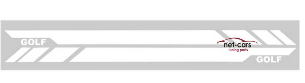 Naklejki drzwi VW GOLF V VI VII GT GTI biała