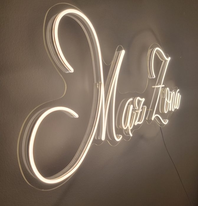 Napis led Żona Mąż z sercem ledon neon ślub wesele