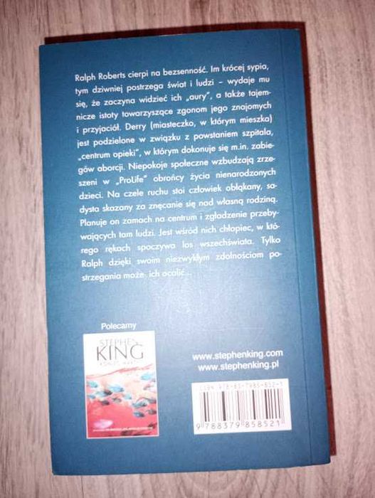 Stephen King Bezsenność książka horror