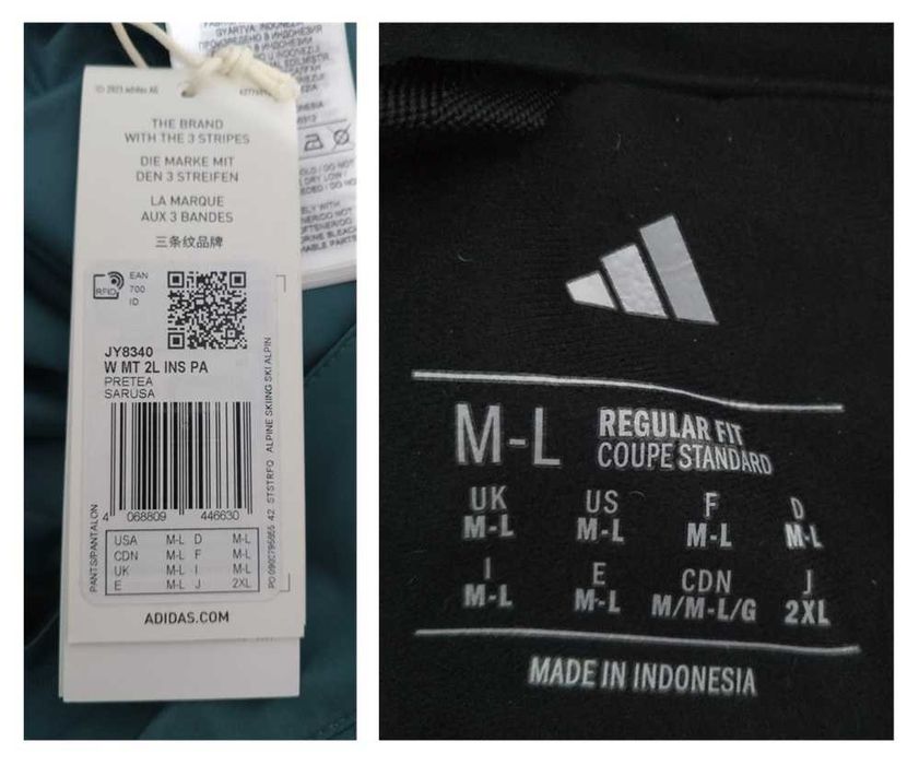 Adidas Terrex Calças desportos de inverno Tam ML