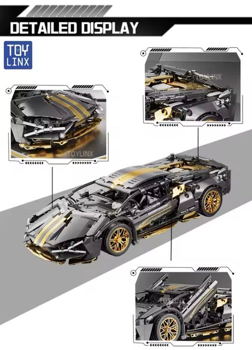 Конструктор 1в1 Lamborghini Sian Technic Lego с Управлением 1280 + шт