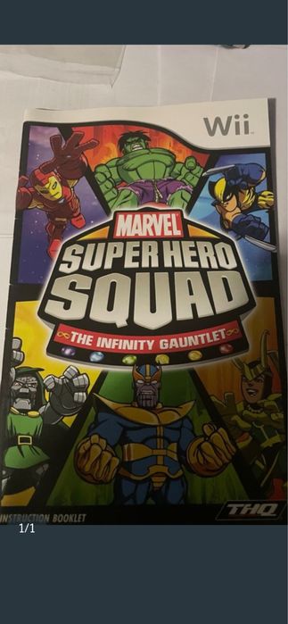 Manual jogo Nintendo Wii Marvel Super Hero Squad