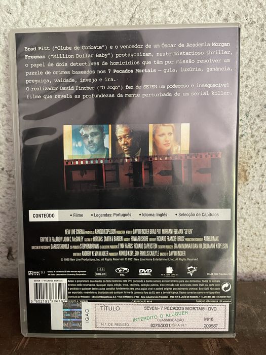 DVD Seven - 7 Pecados Mortais