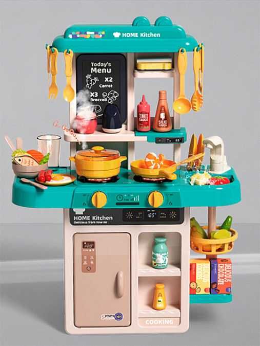 Дитяча кухня, іграшковий набір Limo Toy з ефектами, 53 елементи