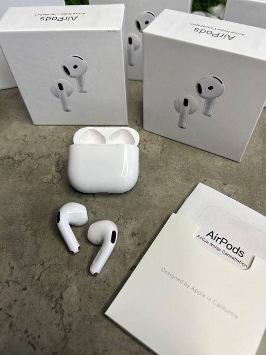 Аірподс 4 Lux 2024  з шумозаглушенням і гіроскопом + Чохол !